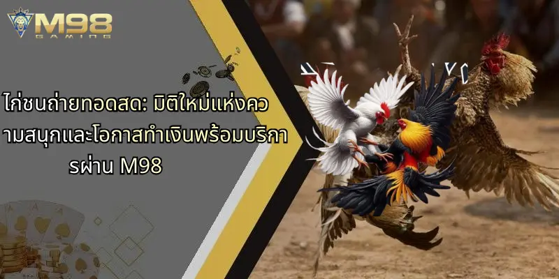 ไก่ชนถ่ายทอดสด-มิติใหม่แห่งความสนุกและโอกาสทำเงินพร้อมบริการผ่าน-m98